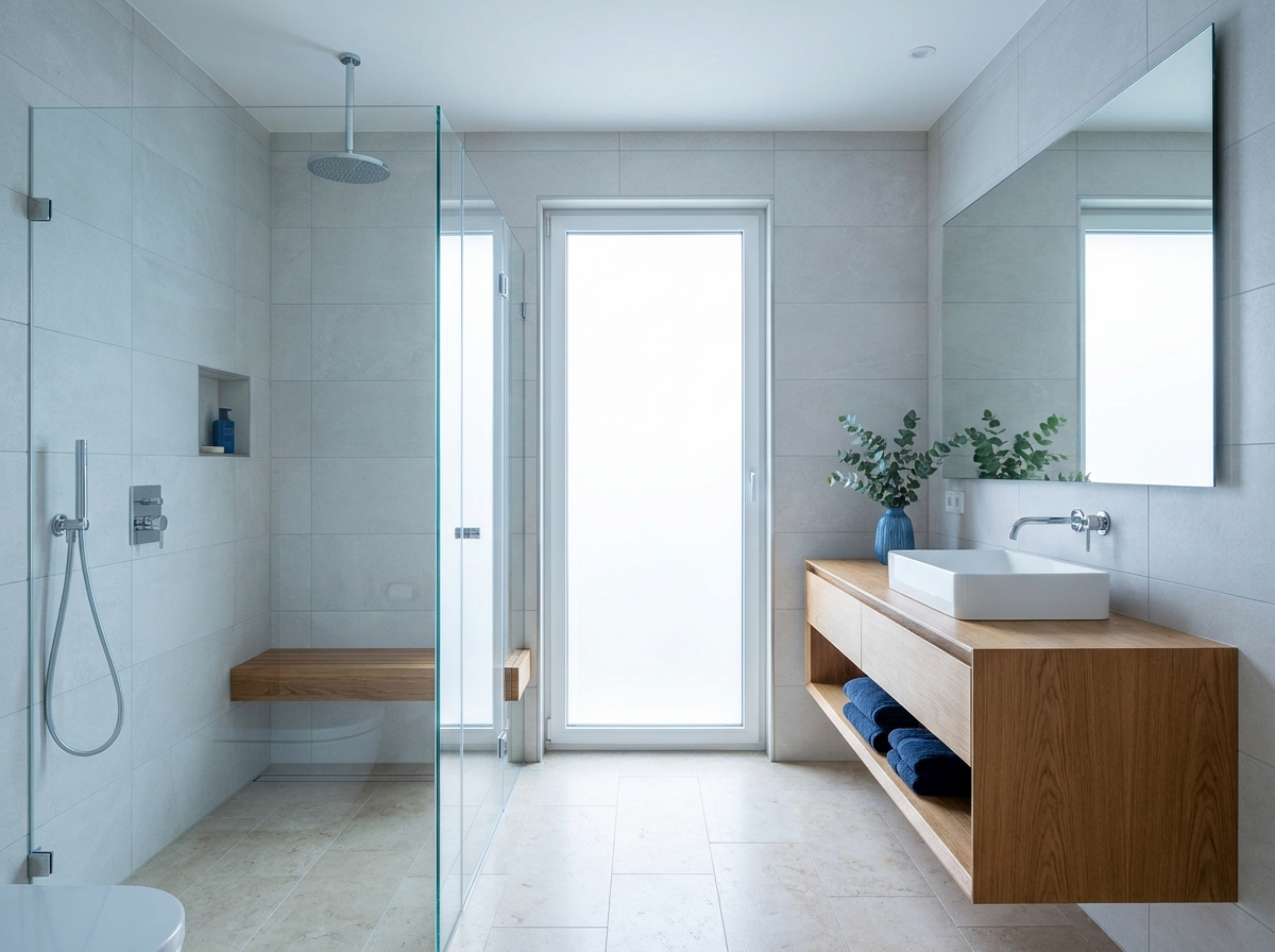 Saniertes modernes Badezimmer